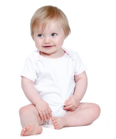 Contrast baby bodysuit