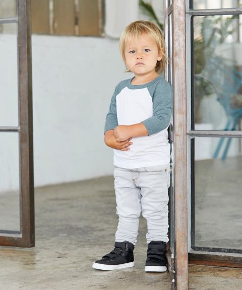 Toddler ¾ sleeve baseball tee