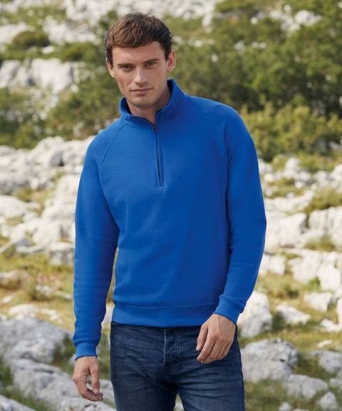 Classic 80/20 zip neck sweatshirt