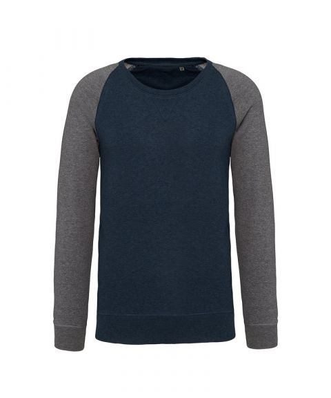 Organic two-tone sweatshirt