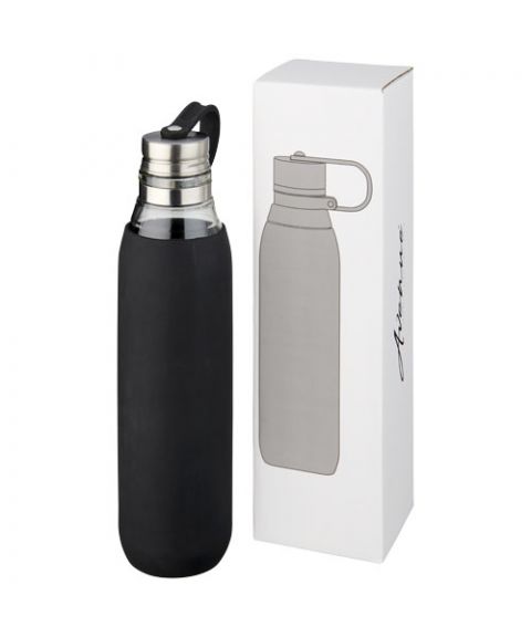 Oasis 650 ml glass sport bottle