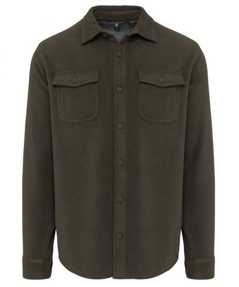 Sherpa lined fleece overshirt