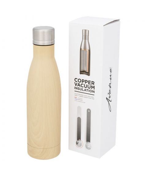 Vasa 500 ml wood-look copper vacuum insulated bottle