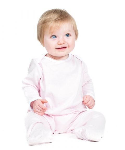 Contrast long sleeve sleepsuit