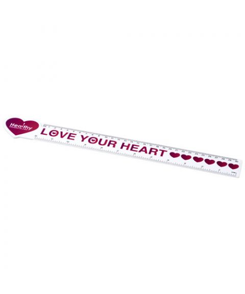 Loki 30 cm heart-shaped plastic ruler