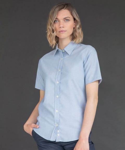 Women's short sleeve classic Oxford shirt