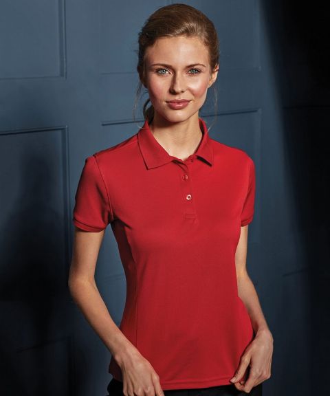 Women's Coolchecker plus piqué polo with CoolPlus®