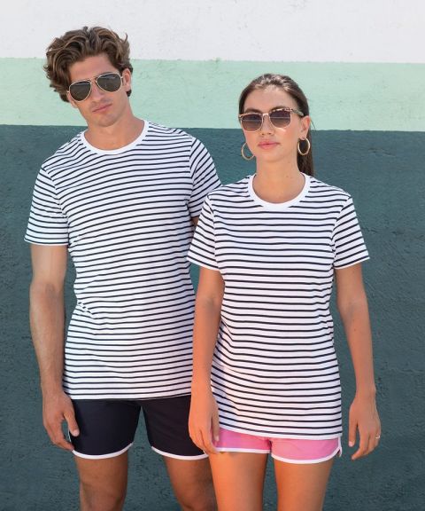 Unisex striped T