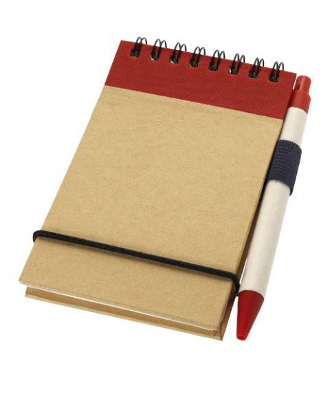 Zuse A7 recycled jotter notepad with pen