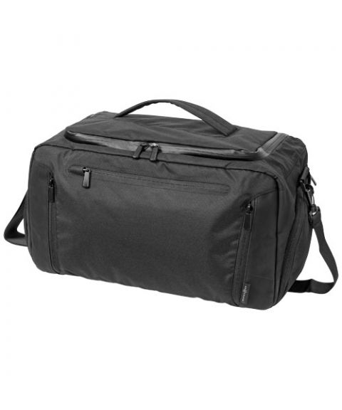 Deluxe duffel bag with tablet pocket